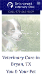 Mobile Screenshot of briarcrestveterinary.com